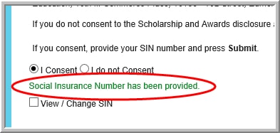 detail image of SIN provided notification